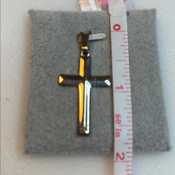 STERLING SILVER CROSS PENDANT - Picture 4 of 6